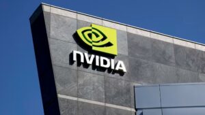 A building at Nvidia headquarters in Santa Clara, California, seen on August 27, 2025. Justin Sullivan/Getty Images