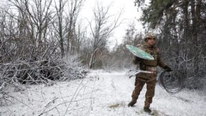 Ukraine's military uses Starlink to gather intelligence and communicate. CLODAGH KILCOYNE/REUTERS