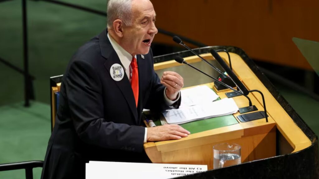 Imagem-42-3-1024x576 Netanyahu Condemns Western Nations for Palestinian Recognition as Delegates Walk Out