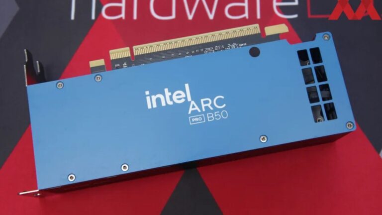 Intel Arc Pro B50 Claims #1 on Newegg Workstation GPU Sales